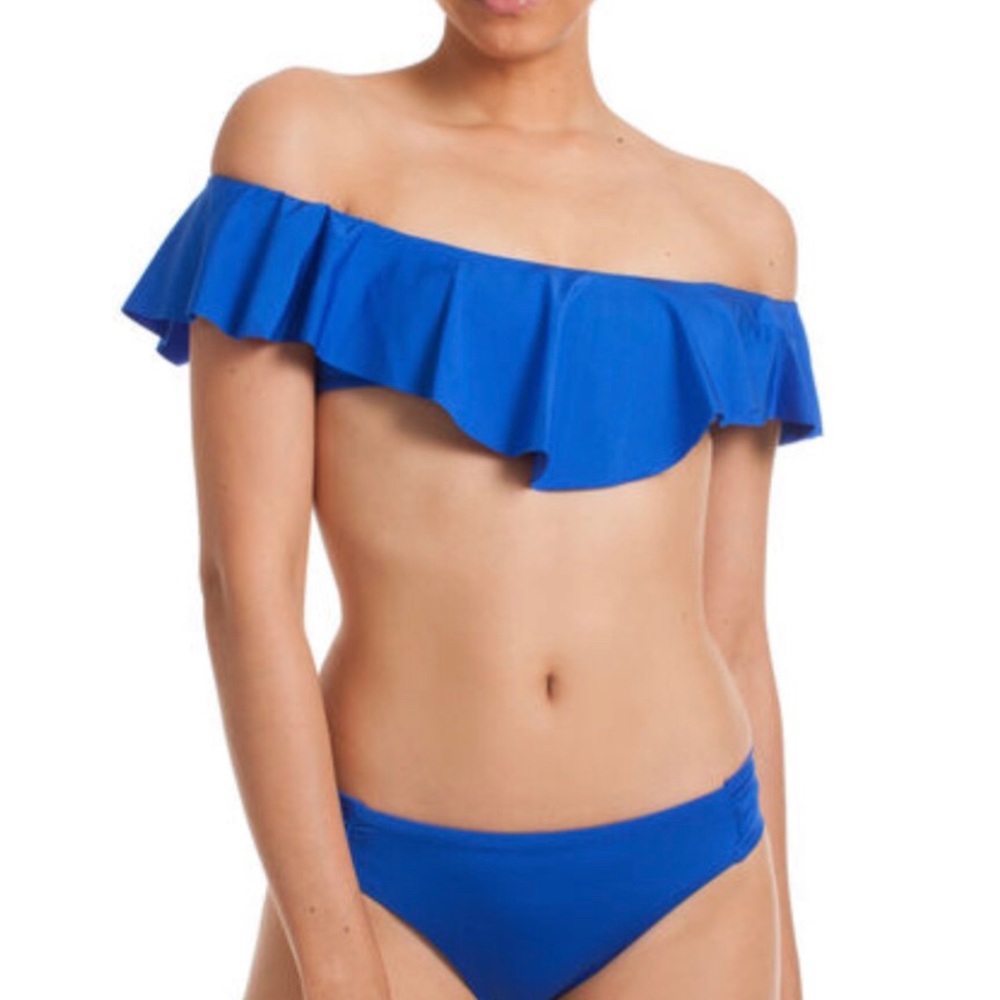 INDO SOLIDS OFF THE SHOULDER BANDEAU TOP